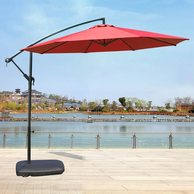 Hot sell Patio Umbrella outdoor with base banana umbrella