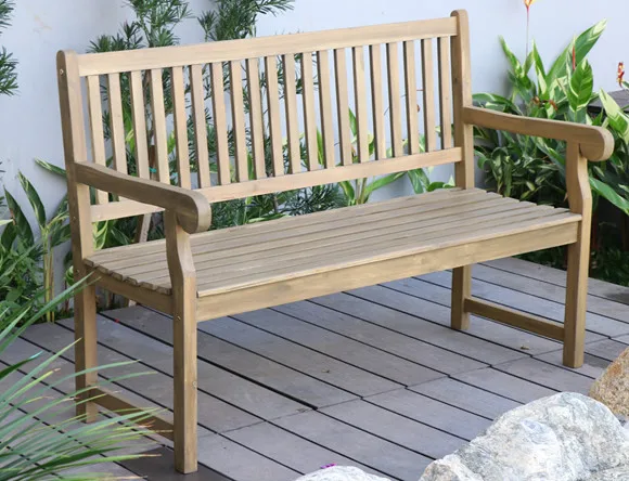 Wholesale Traditional Classic Wooden Stool Bench Backless Restaurant Bench School Bedroom Villa Bathroom Modern Garden Patio