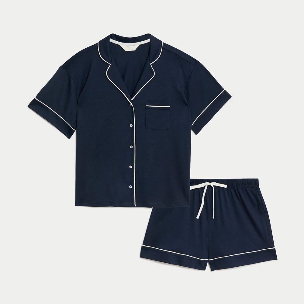 Custom Design Ladies Sleepwear Fashion Night Wear Women Pajamas With Set best quality bamboo fabric made in Pakistan