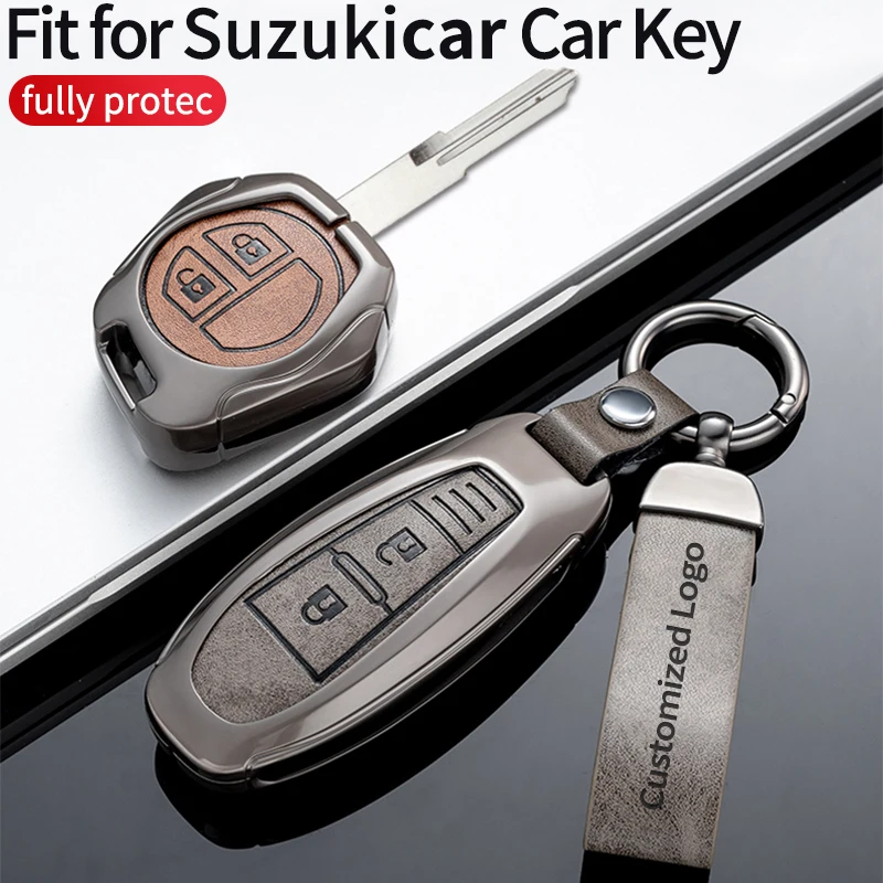 2button Remote Key Holder Car Key Cover Case For Suzuki Ertiga Swift 2017 Wagon R Japanese Monopoly Type 3C Keychain Protector