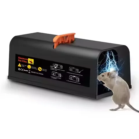Indoor Electric Mouse Traps Upgraded Battery & USB charging Effective Humane Electronic Mouse Killer Shock for Home Warehouse