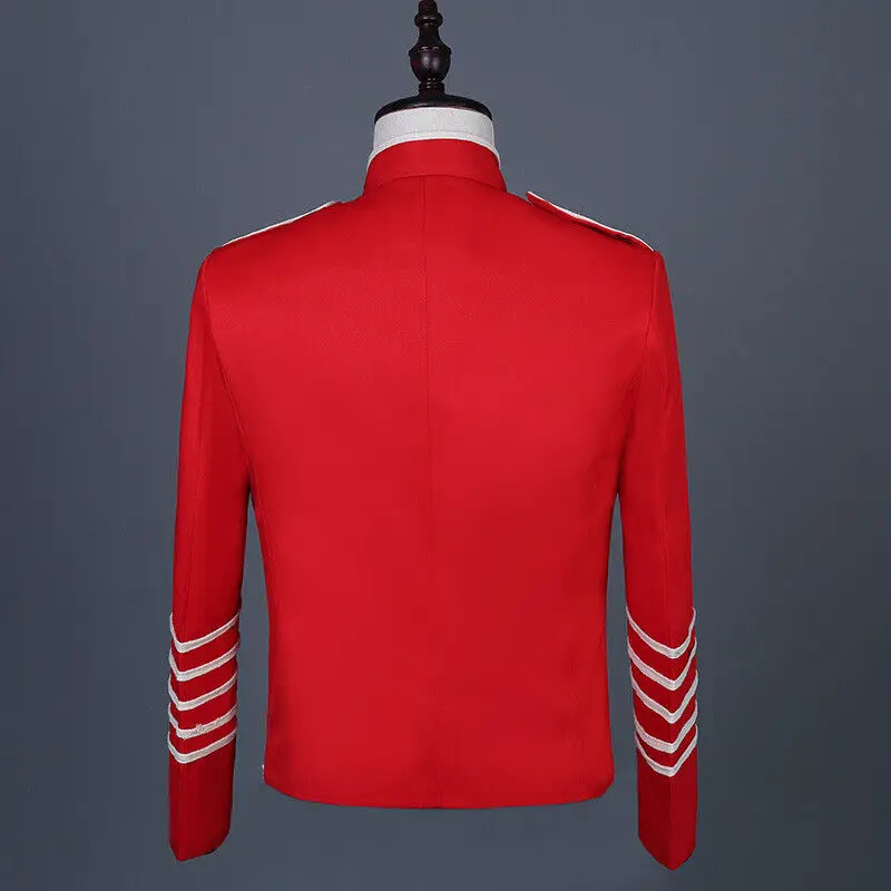 Wholesale Hussar Jacket Fashion Tunic Uniform Drummer Rock Band Blazer Cool Men Jackets