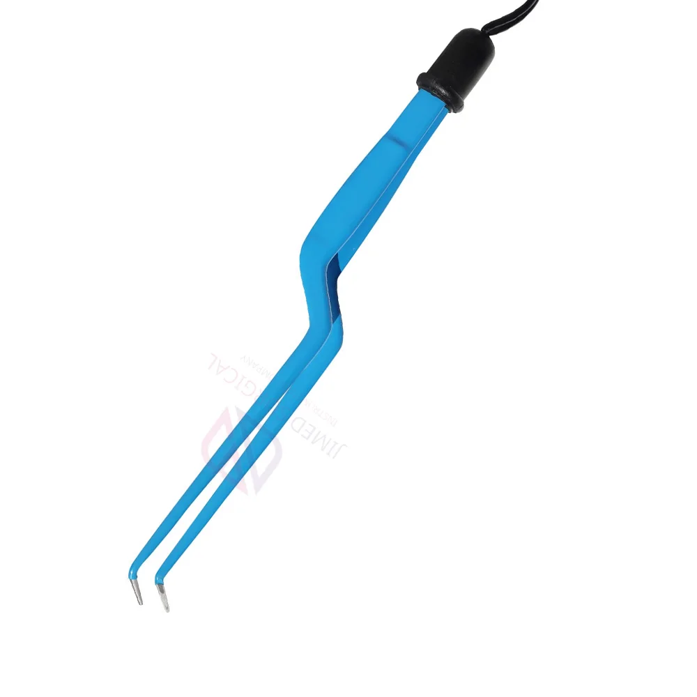 Surgical Grade European Straight Bipolar Forceps 16cm Reusable 2 mm Tip Stainless Steel Surgical Forceps