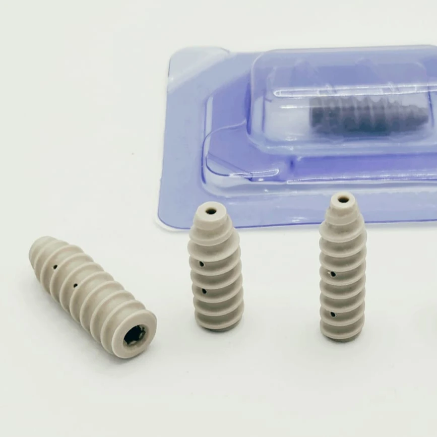 PEEK Interference Screws for ACL repair surgery. sterile and ready to use. strong fixation soft threaded CE- ISO13485