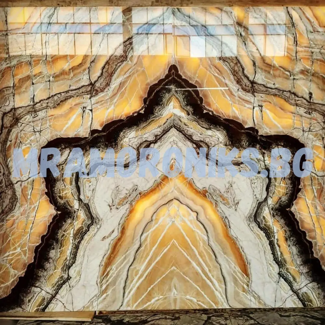 Brown Agate Onyx Marble Natural Stones Transparent for Hotel and Villa Wall and Floor Decoration Slabs & Tiles
