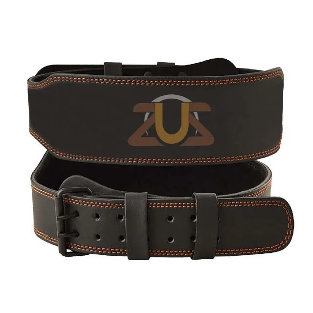 High Quality Wholesale Power Lifting Weightlifting Black Leather Fitness Belt for Gym Workout Training Power lifting Belts