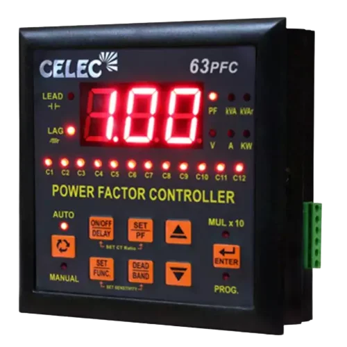 Top Selling 12 Steps Relay Power Saver Capacitor Bank Device Power Factor Controller Relays with KVAR Controller