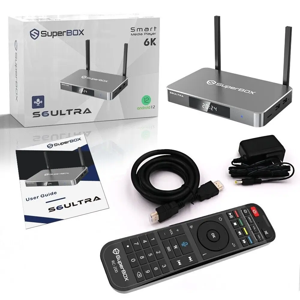 Новый SuperBOX S6 Ultra 4GB ОЗУ и 128GB Хранения android tv box