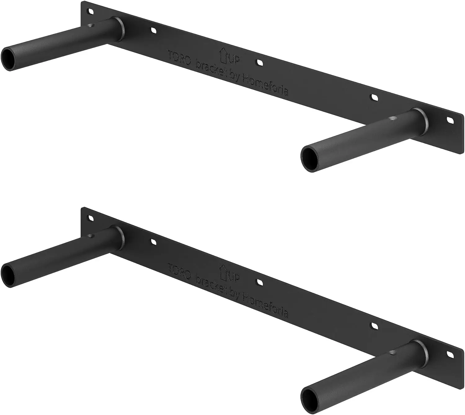 Heavy Duty Floating Shelf Brackets (17 inch)  3/4 inch rode Diameter, 5 inch Rod Length Hidden Shelf Brackets