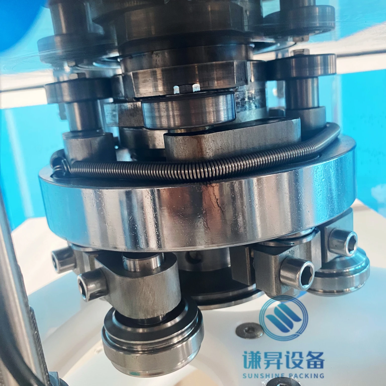 SUNSHINE Full Automatic Servo constant speed can sealing machine tin can automatic sealing machine