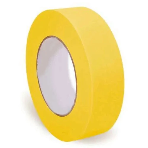 Pexmientas Heat Resistant High Temperature Yellow Masking Tape 25mm Jumbo Roll Automtoive Paint Masking Tape