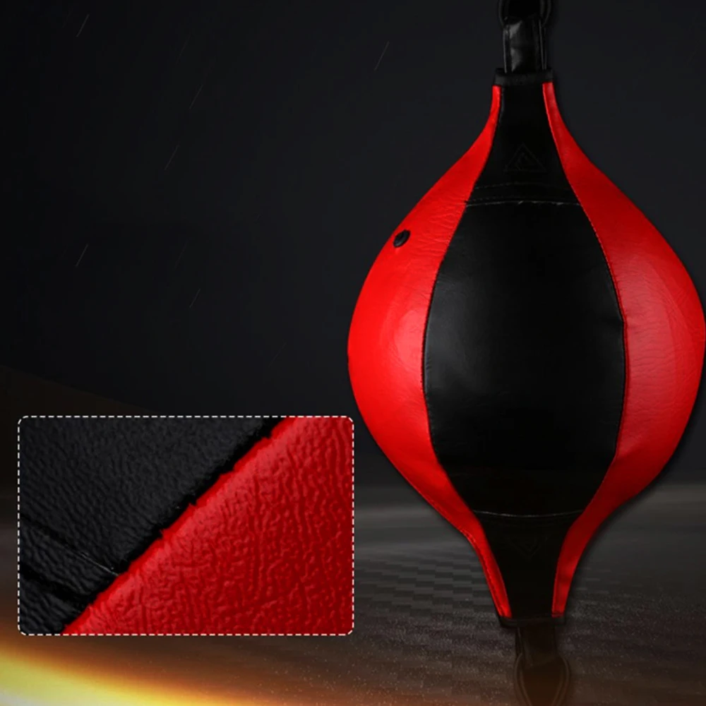 PU Leather Boxing Ball Speed Dodge Ball Double End Gym MMA Boxing Sports Punch Bag Floor Rope Workout Training