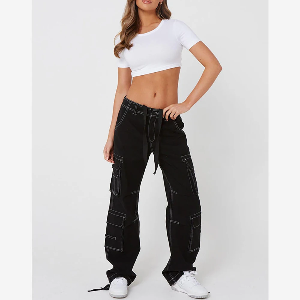 Hot Selling Running Gym Slim Fit Female Track Pant With Slip Pockets Elasticated High Waist Training Fitness Jogger For Women