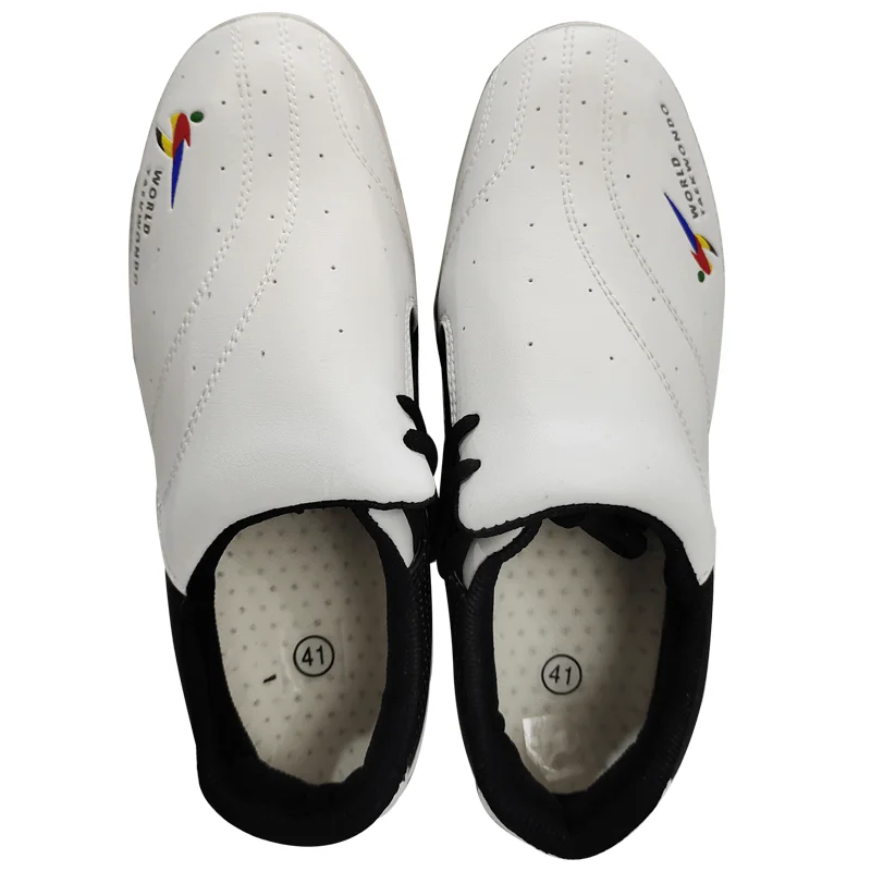 procurement festival hot sell woosung Professional Custom Pu Martial Arts white karate taekwondo shoes for sale