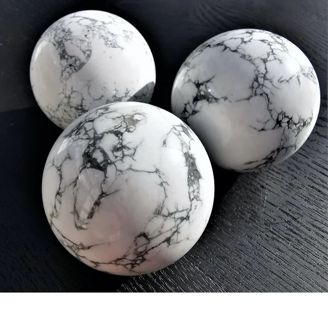 Natural polished Howlite crystal spheres high quality Howlitengemstone ball spheres for Sell Buy Online From SOHA AGATE