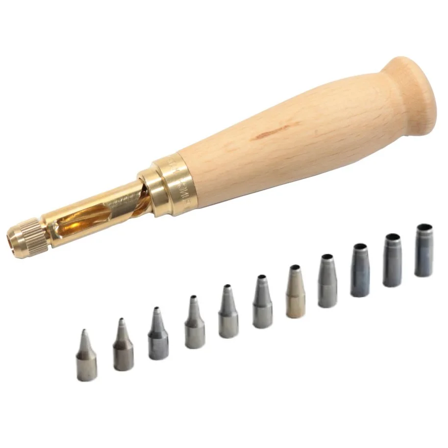 Japanese Adjustable Portable Manual Screw Punching Hole For Leather