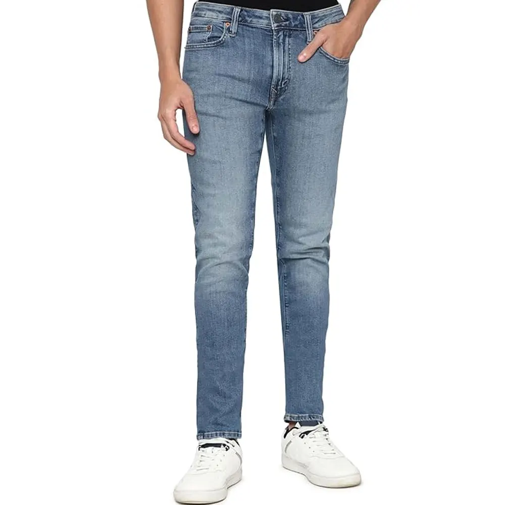 Casual Wear Low MOQ Men Jeans Pant Top Sale High Waist Straight Outdoor Use Best Men Jeans Pant
