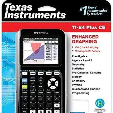 High Quality New Texas Instruments TI-84 Plus CE Colors Graphings Calculator
