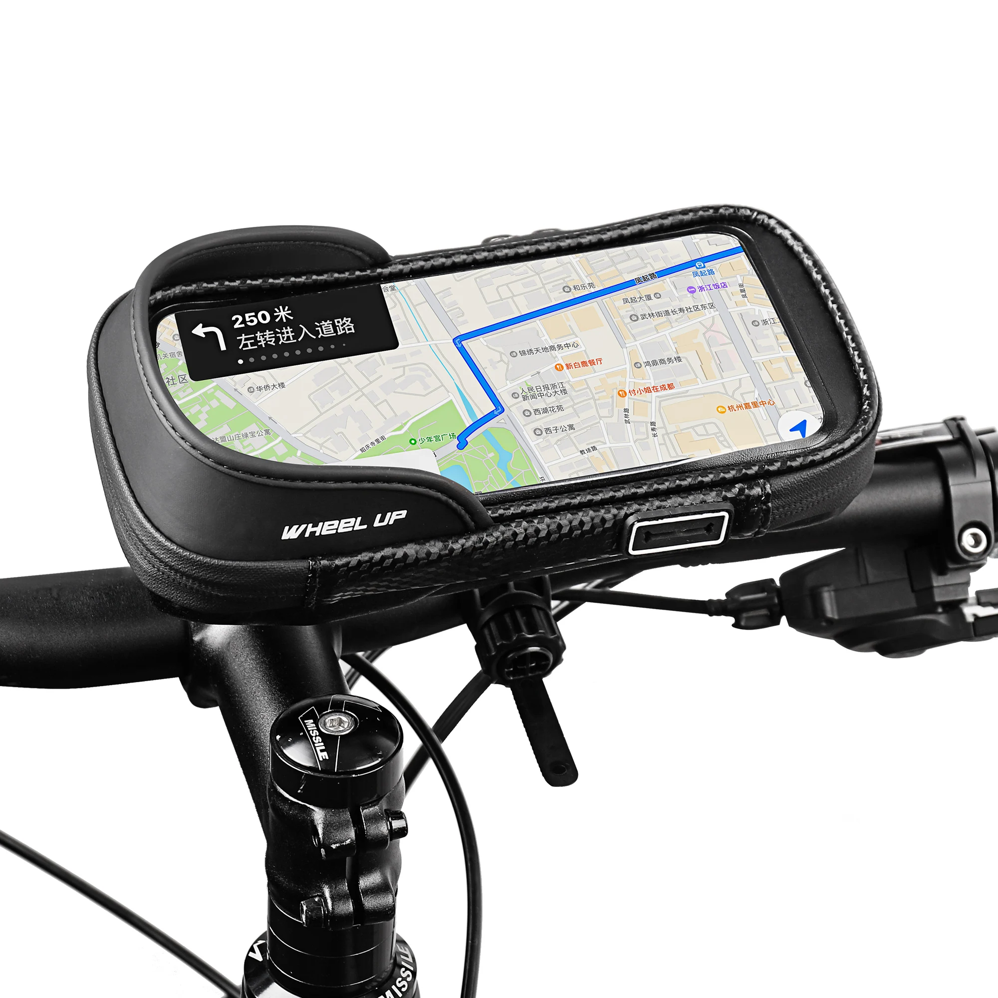 Hot Sale Touch Screen waterproof cycling front tube frame bag bike GPS phone bag bicycle bags boxes