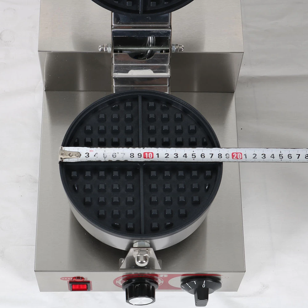Commercial Electric Waffle Cone Maker Double Plate Stainless Steel Kitchen Equipment for Baking & Cooking for Hotel Use