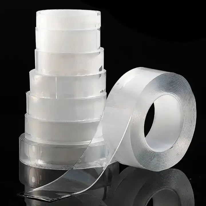 5m Heavy duty Double sided Transparent Nano Tape Waterproof Acrylic Adhesive Bag Sealing Adhesion Adhesive Paper Film