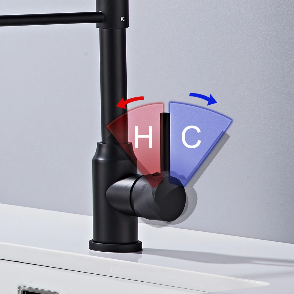 Stainless Steel Kitchen Faucet, Durable and Sturdy, Single Handle Tall Bathroom Sink Faucet, RV Lavatory Vanity Faucet