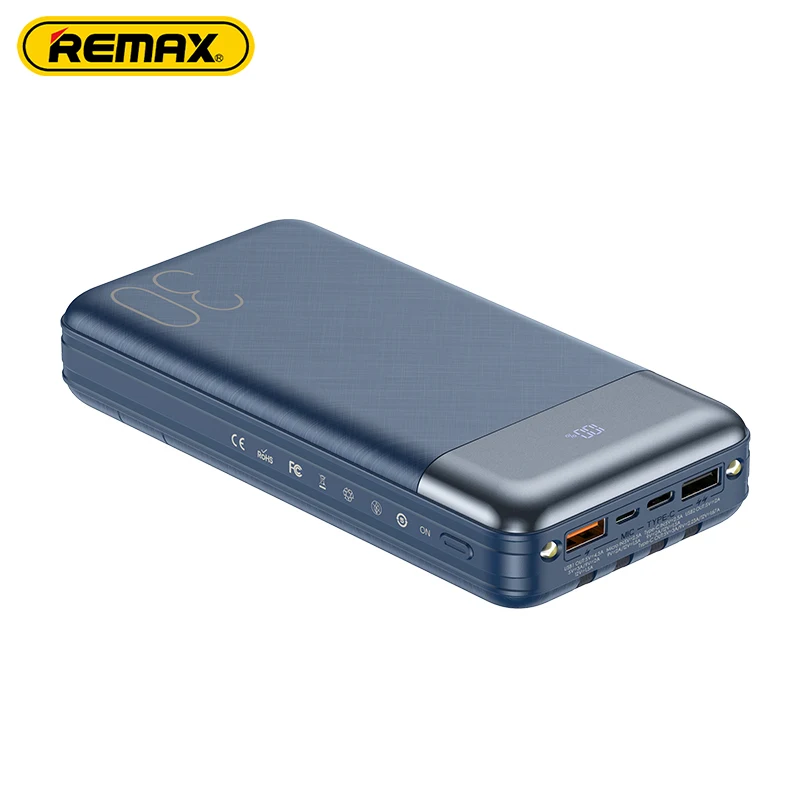 Remax portable powerbank high capacity battery backup type c power bank 30000mah mobile