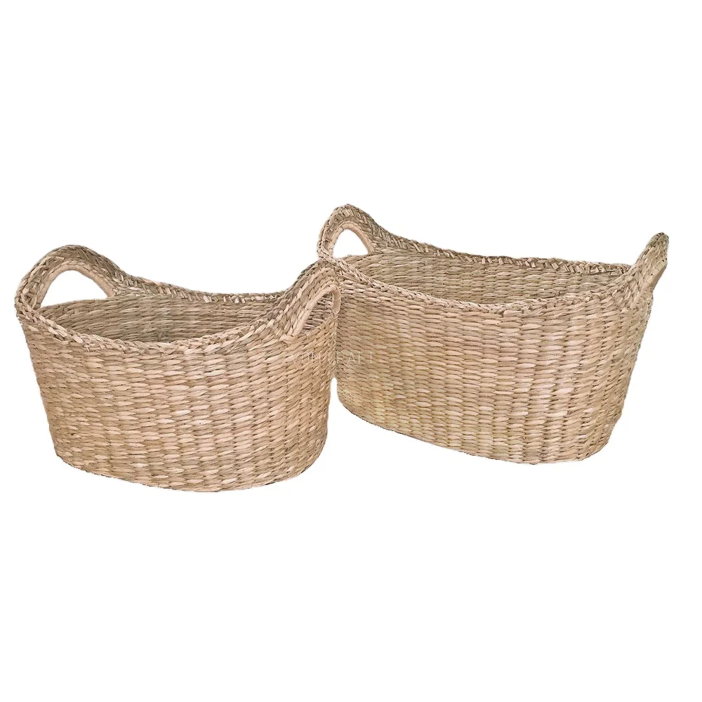 Seagrass basket beautifully designed basket for storing small items, fruits, and candies whoasle in bulk from Vietnam
