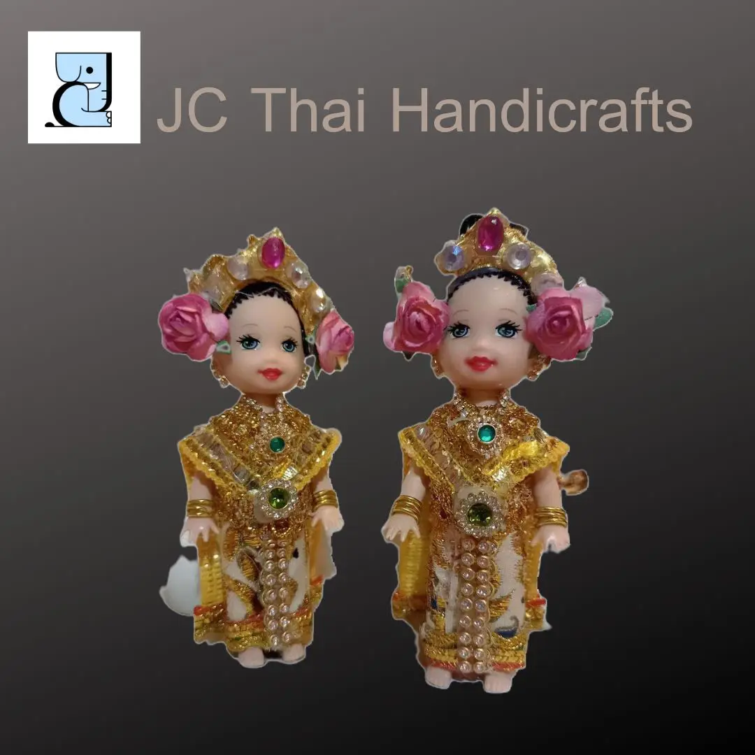 Best Seller Mini Girl in Thai Classical Dance Dress Creative Home Decor Table Decoration & Accessories