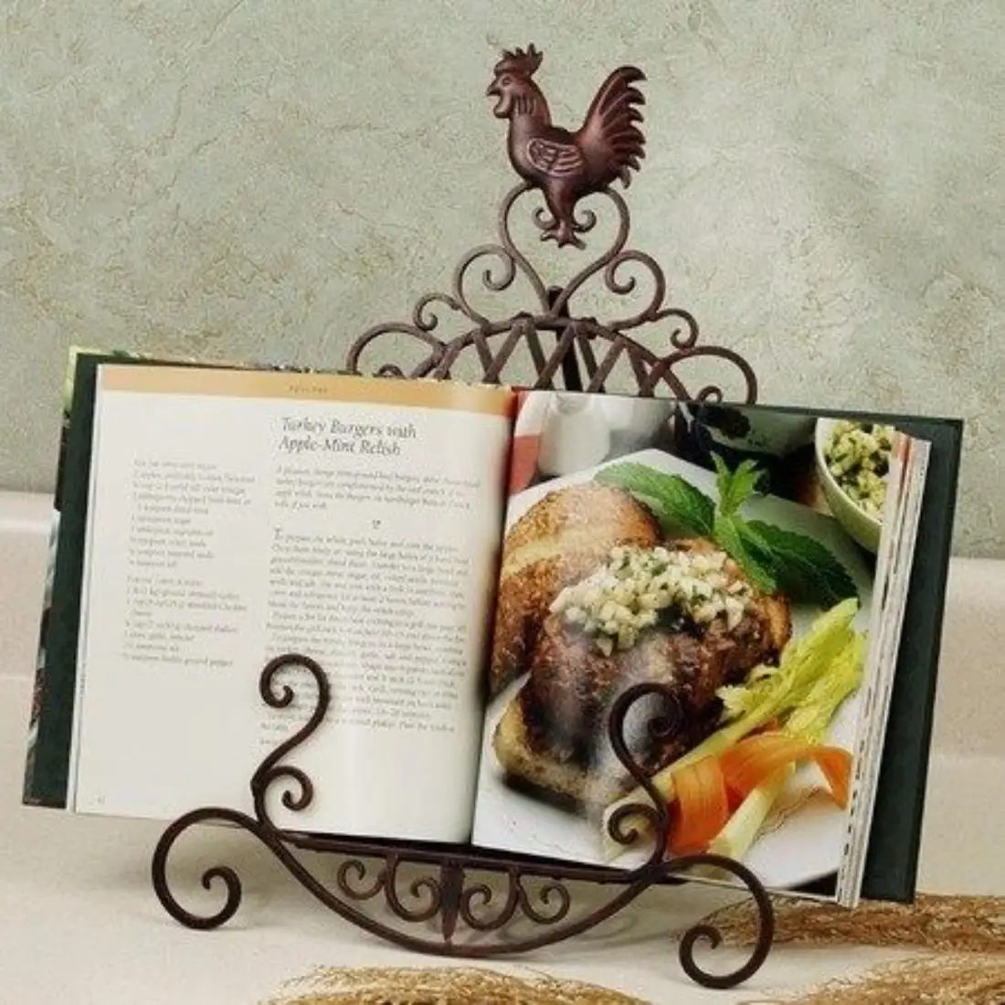 Wholesale Supply Cookbook Stand For Countertop Desktop Display Reading Notebook Holder Iron Metal Stand From India