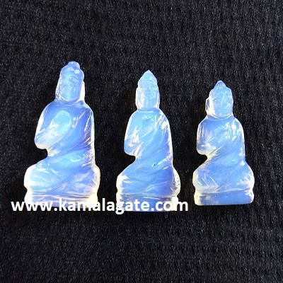 Wholesale natural Clear Quartz Gemstone Sculpture Buddha Hand crafted crystal carved buddha for sale