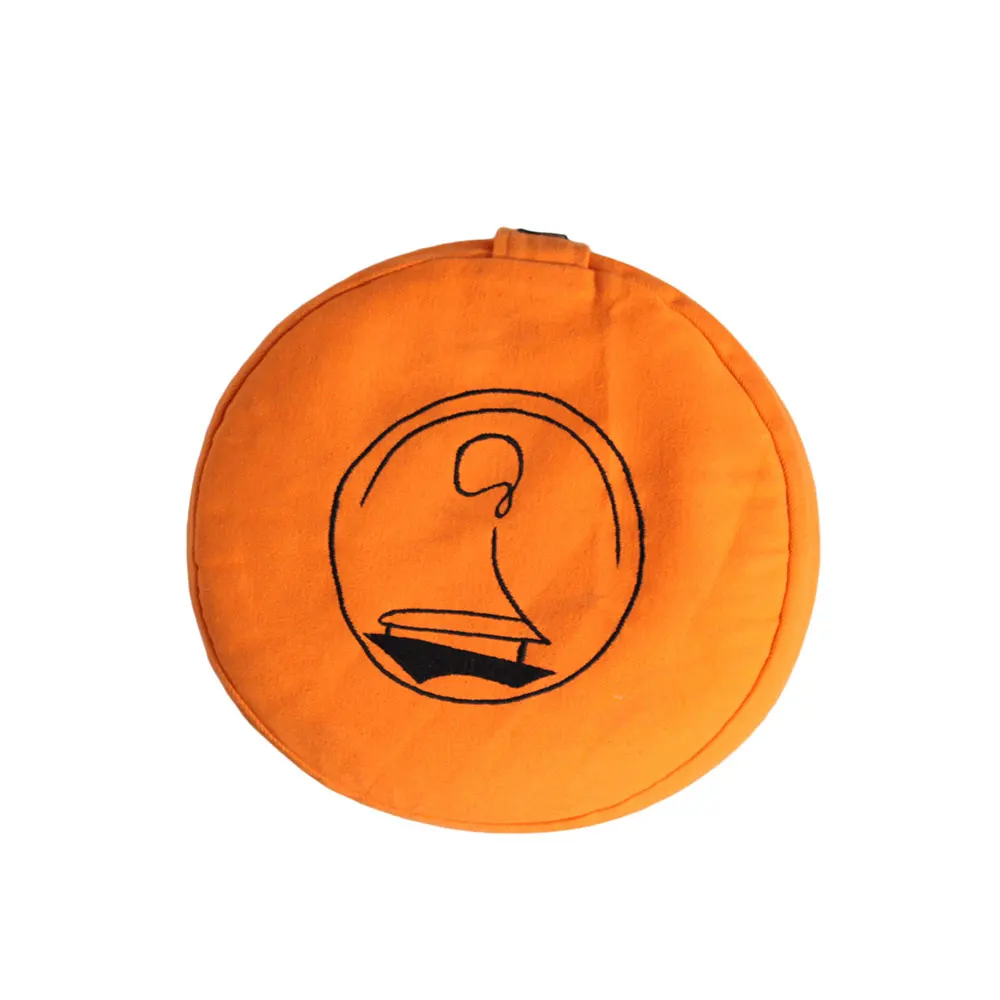 Comfortable Best Quality Product Zafu Meditation Round Cushion- Solid color top Emb Lowest Price