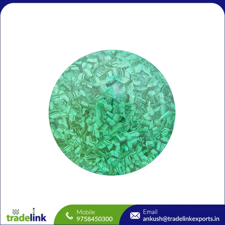 Handmade Modern Malachite Stone Table Top Luxury Pietra Dura Work Hotel Coffee Table Granite Natural Contemporary Home Decor