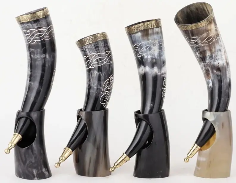 Marco Enterprises Customized Engraved Buffalo Ox Horn  Multi Color weeding parties function at best price