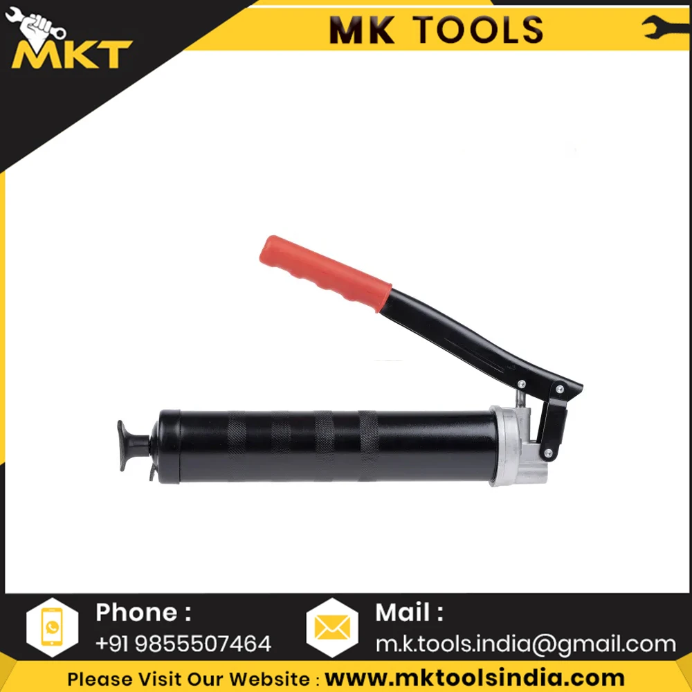 500CC Lubrication Heavy Duty Grip Grease Gun With Whip Hose And Rigid Pipe At Factory Price