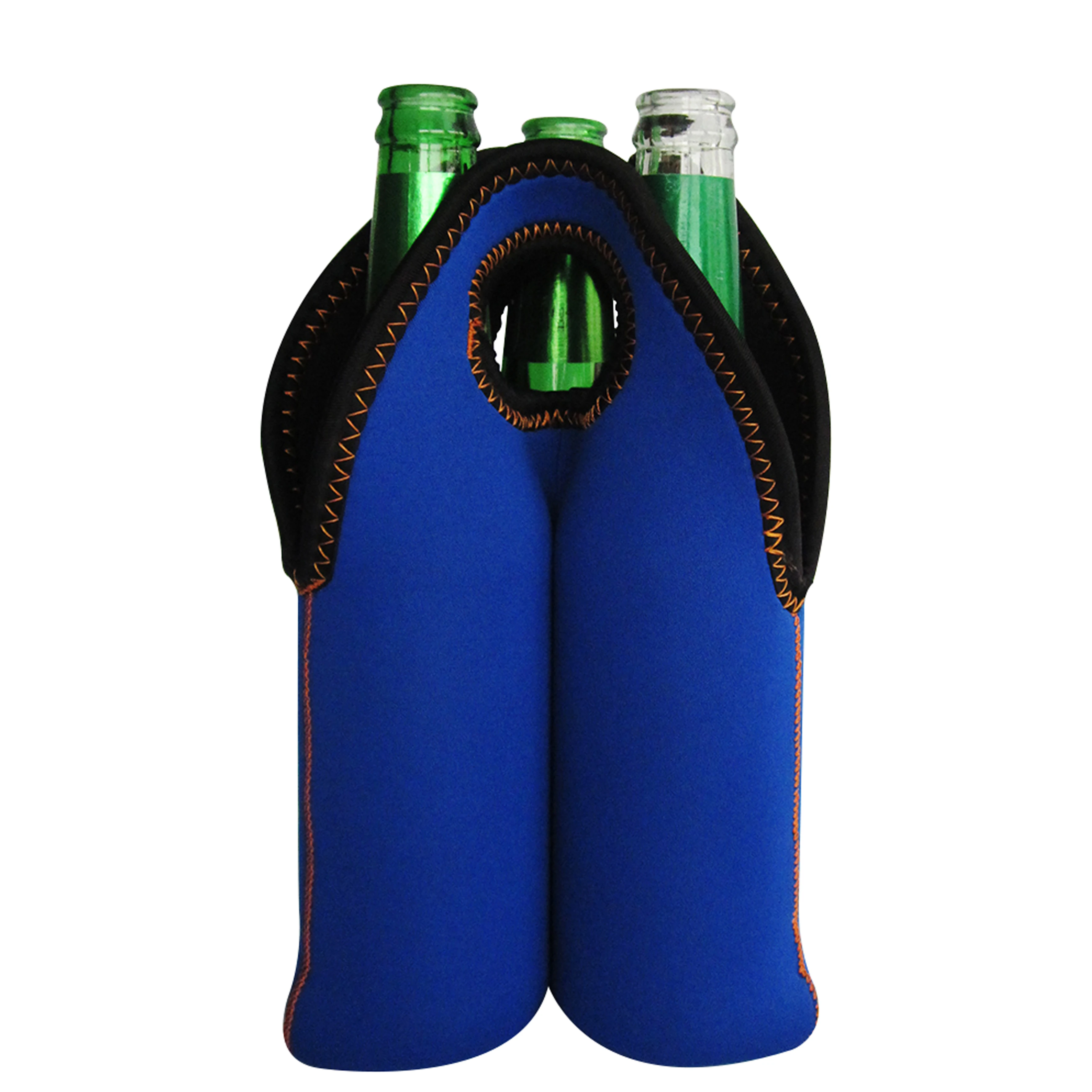 Customized 750ml neoprene bottle carrier bag wine bag beer cooler can holder cooler