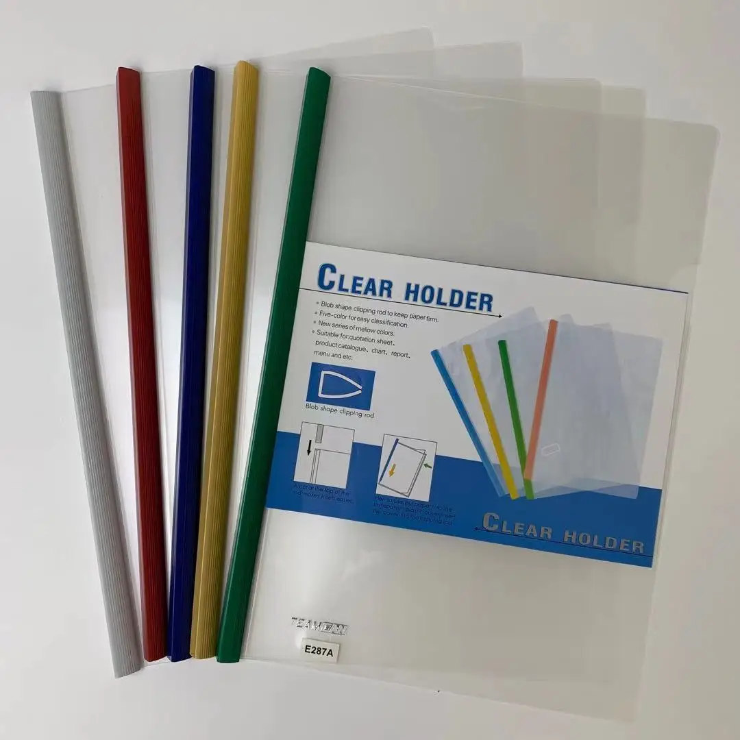 Factory Hot Selling School Folder Presentation Folder Q Bar File A4 F/c Clear Holder