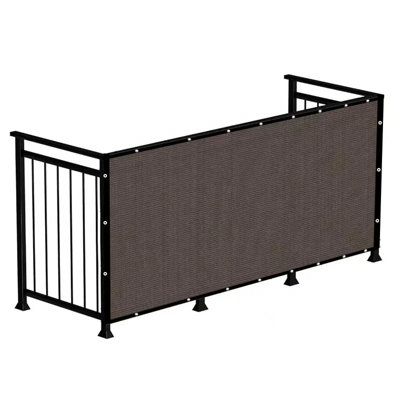 HDPE Balcony Screen Privacy Fence Cover UV Protection Weather Resistant Height Shield Deck Patio Backyard Pool Porch Railing Sun