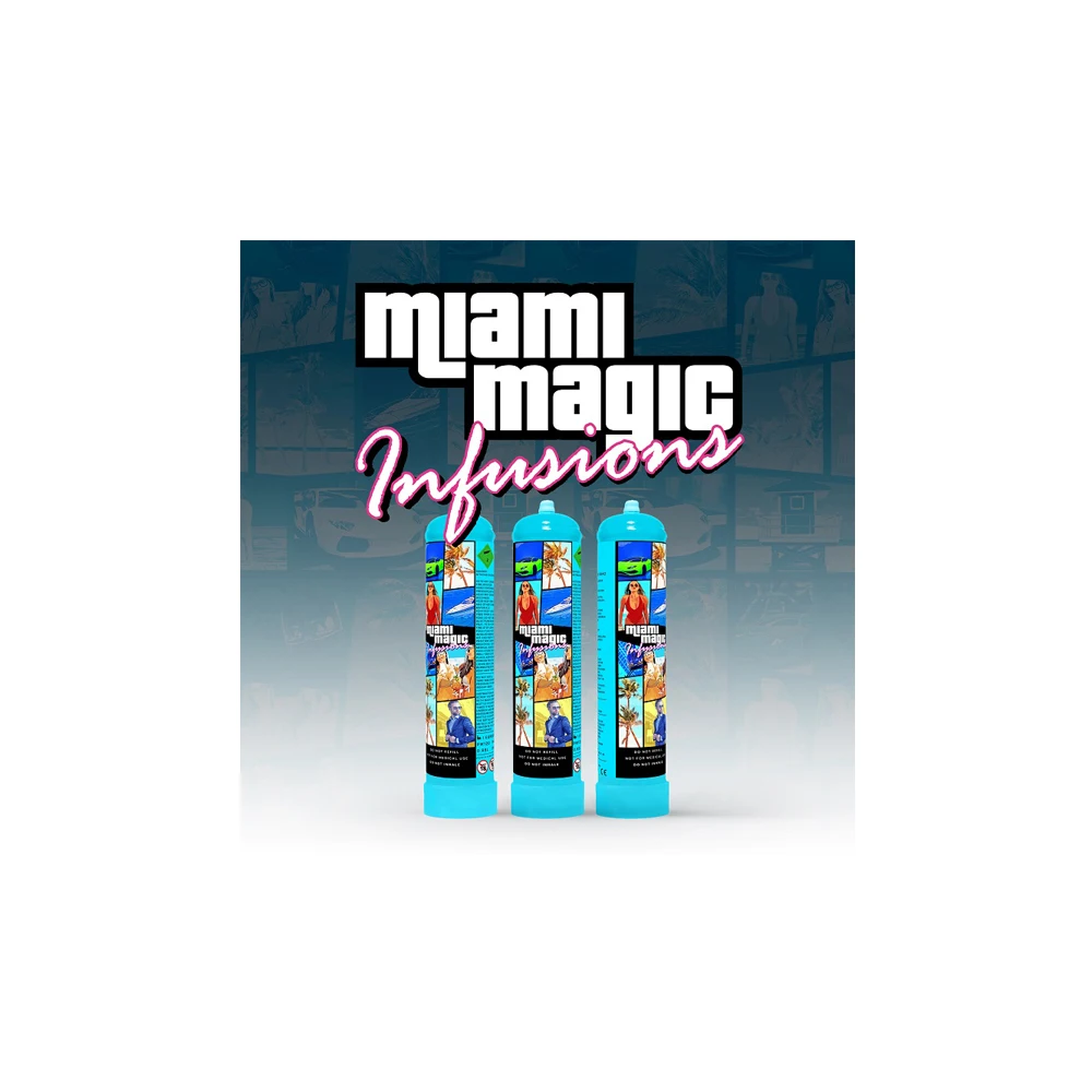 Good Price Superb Grade 580g Miami Magic Infusions Whipped Cream Charger Canisters from Australian Seller