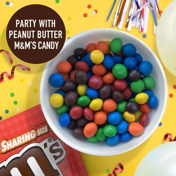 M & MS пакет размером 9 6 унций арахисового масла шоколада