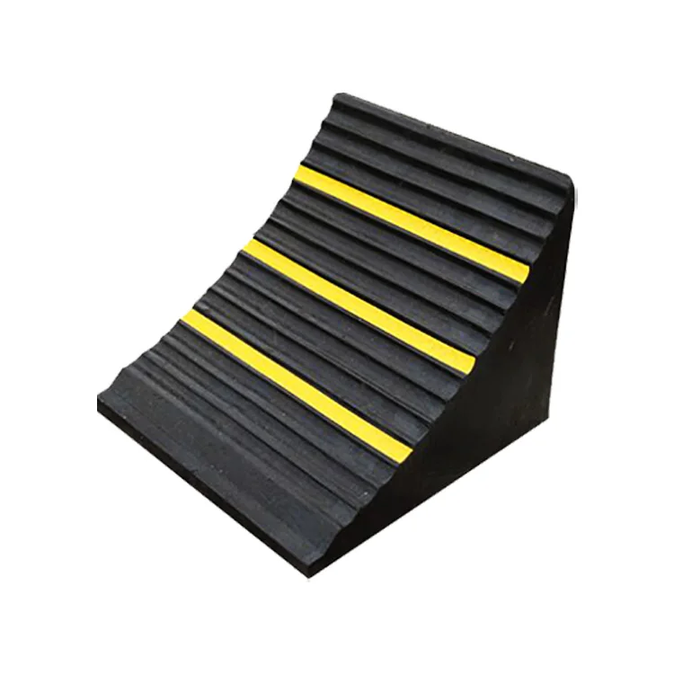 stock heavy duty automotive wheel chock rubber parking car wheel chock