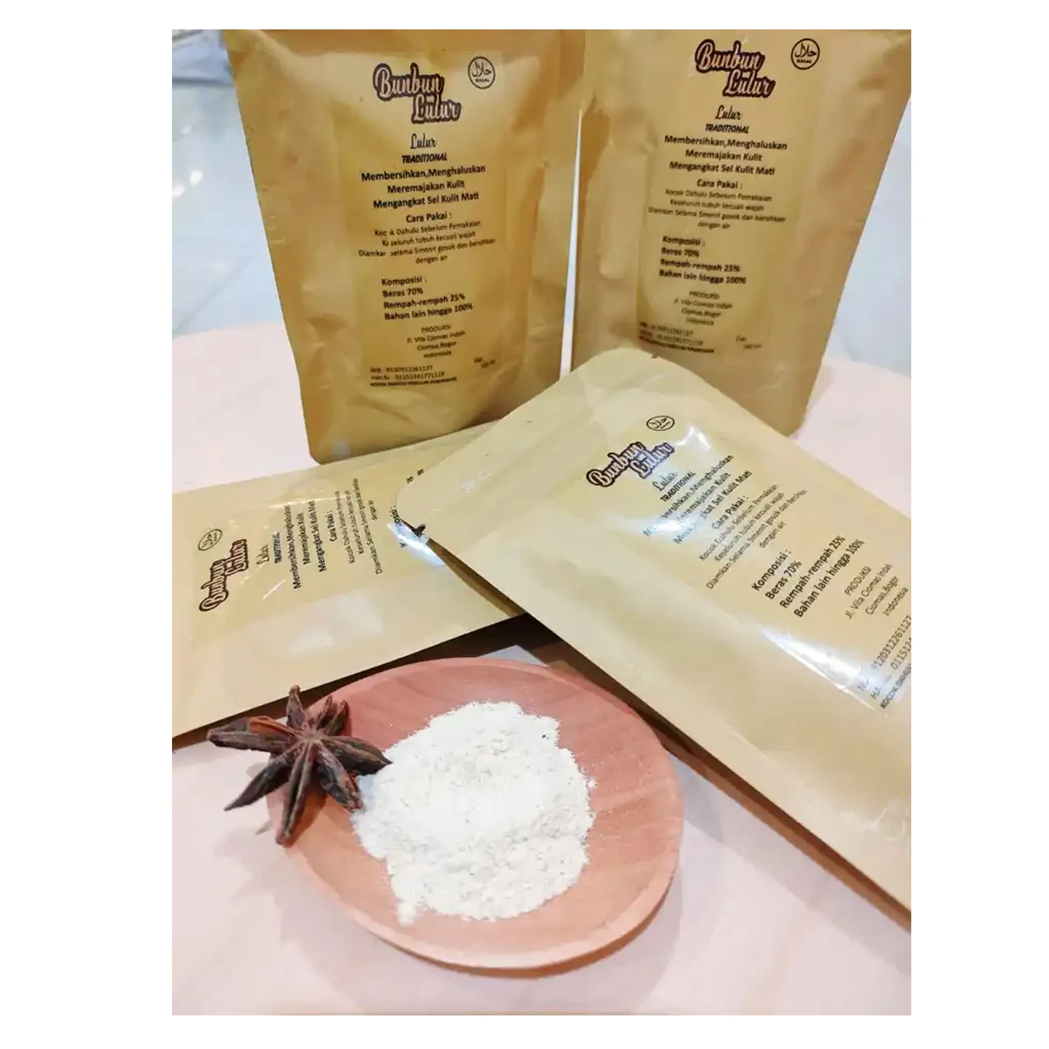 Wholesale Price Premium Body Scrub For Body Care And Skin Care Made From Aromatic Ginger Cinnamon And Rice To Remove Dead Skin