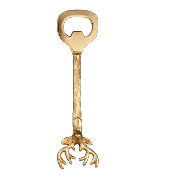 Brass Dear Face Stainless Steel Bottle Opener Cocktail Metal Tools Spoon Feature Boston Eco Material