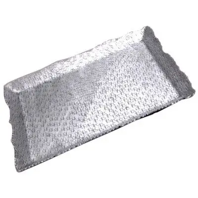 Heavy Duty Silver Tray Made in India Aluminum Metal Crafts Super Selling Restaurants Order Placing Metal Tray For Hotels