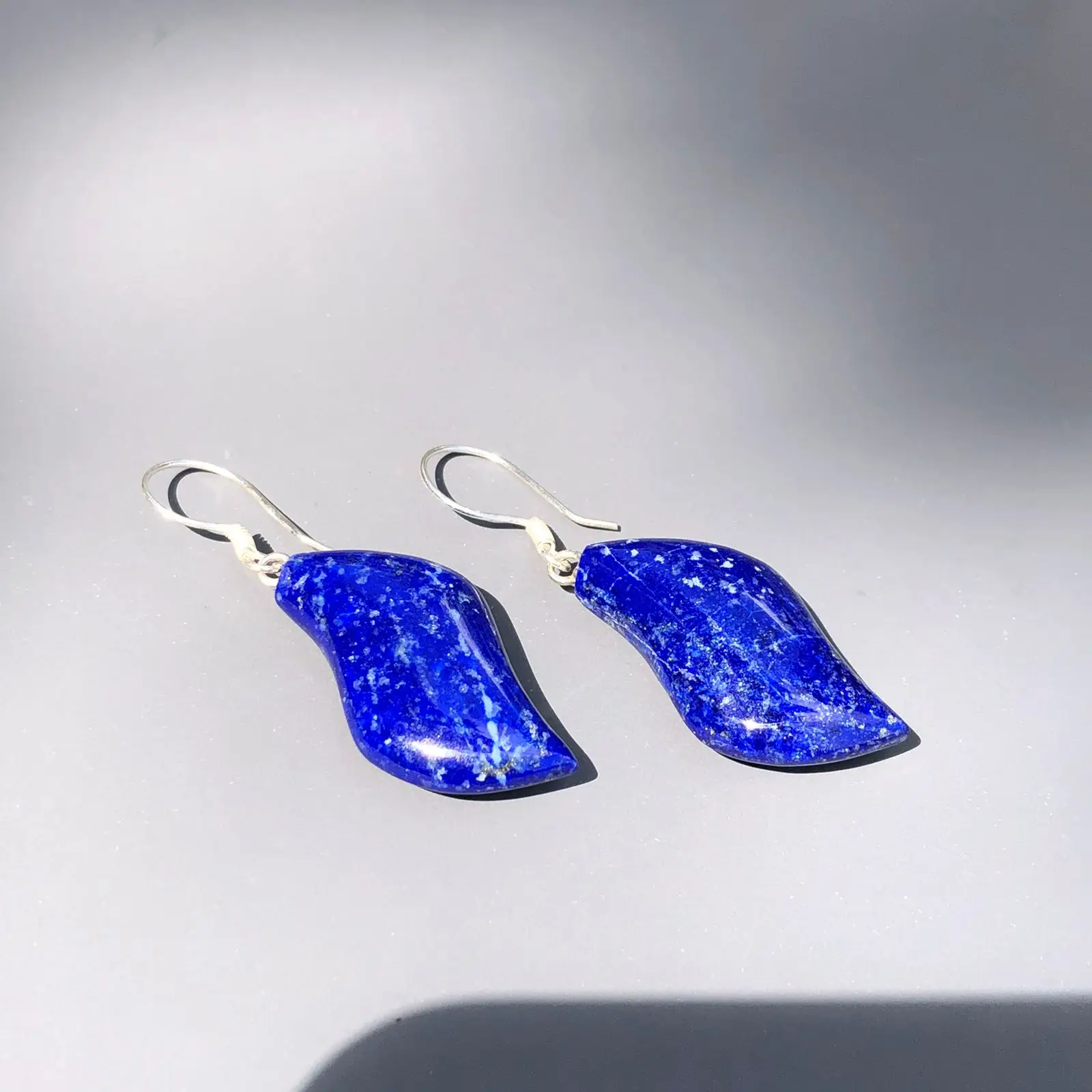 Beautiful Design Lapis Lazuli Stone Earrings/ Lapis Lazuli jewelry Lapis Earrings
