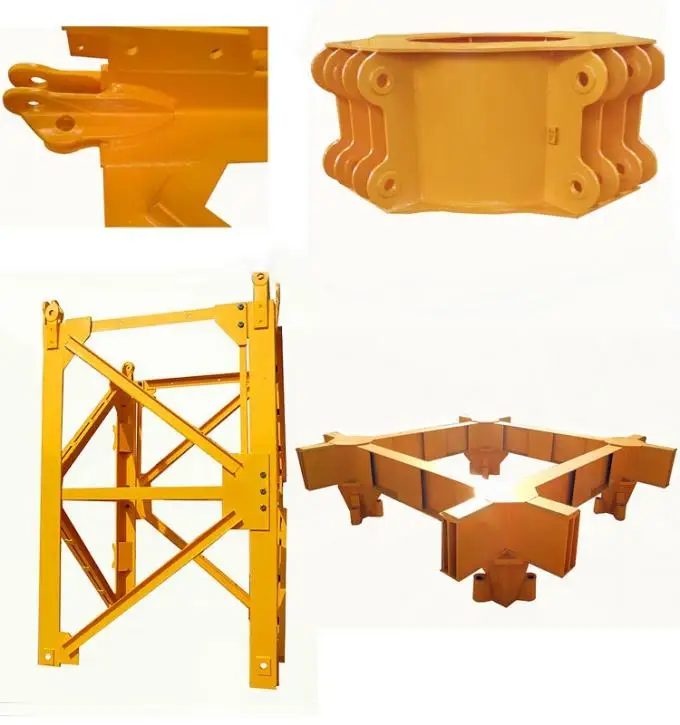 Flat Top Tower Crane High Quality Tower Crane Flat Top Tower Cranes on anchor frame with climbing frame