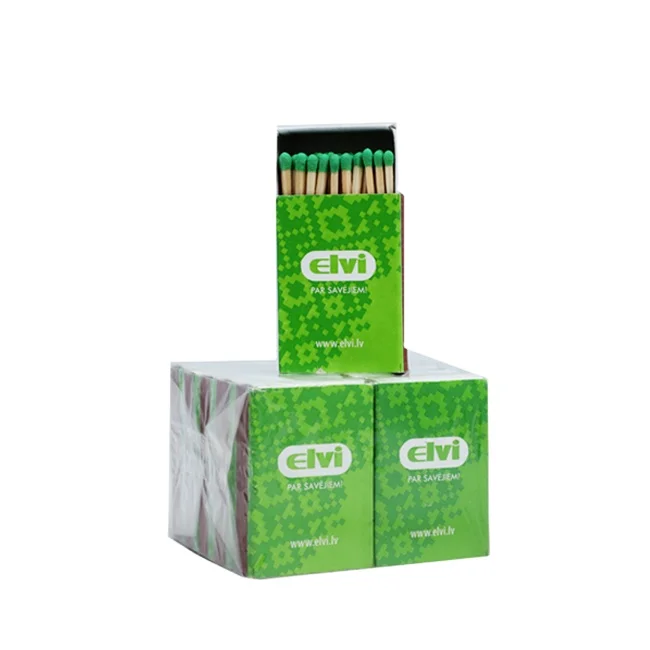 Best Quality Wooden stick matches indian household matches of size 52 x 35 x 12 mm with carton box packing
