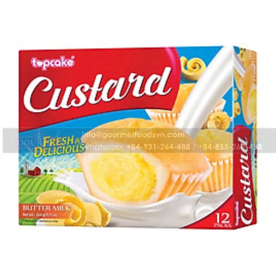 Вкусный вкус молочного капкейка с маслом Topcake мягкая губка менее сладкий обеспечивает энергию витамины и