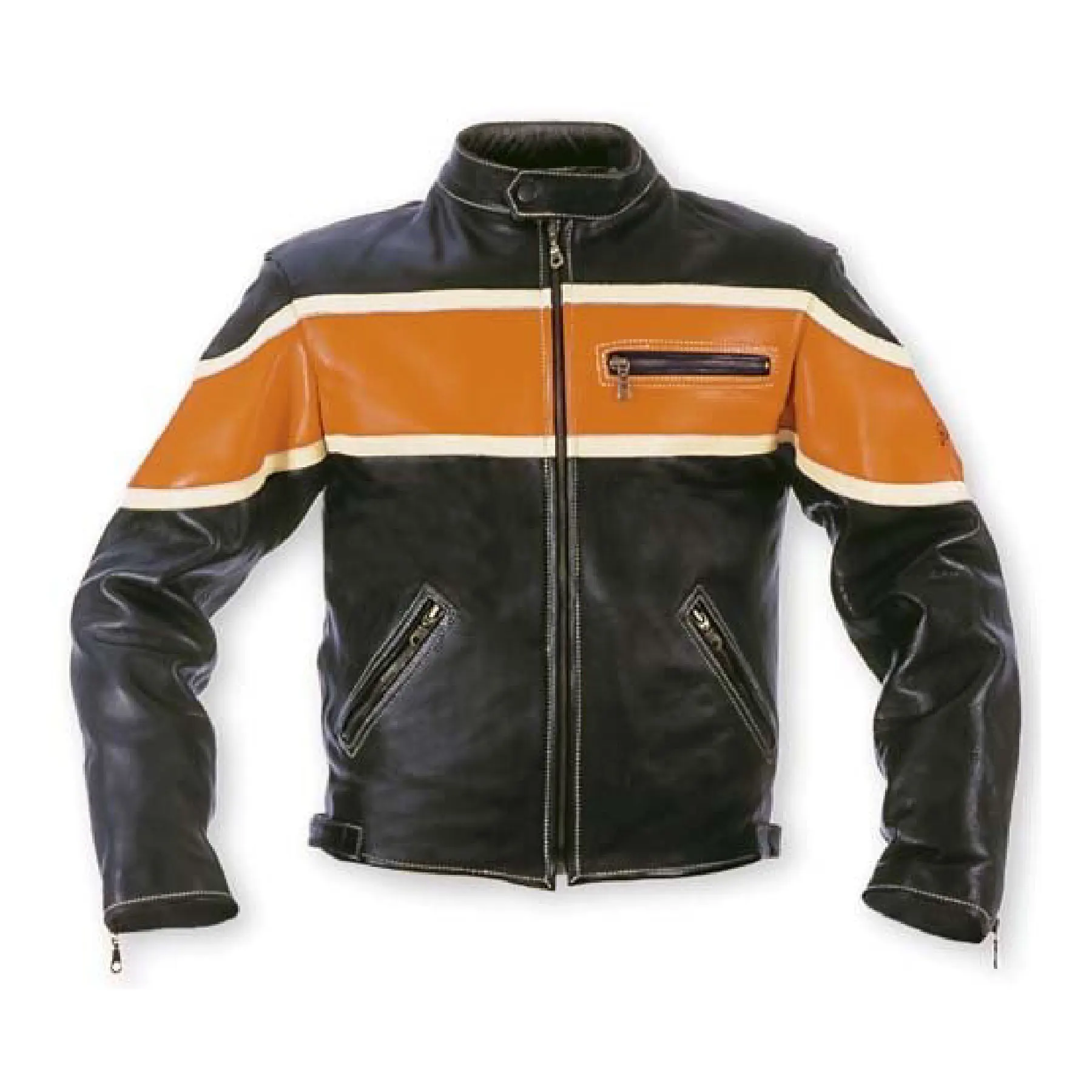 Turtleneck Collar wholesale cheap rate Premium High Quality Black Leather short Jacket full Sleeves unisex