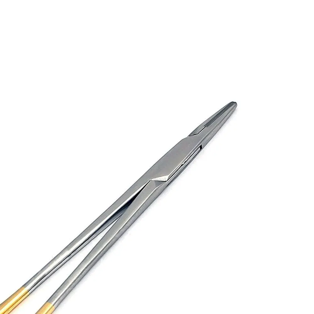Needle holder with scissors Tc Gold handle Needle clamp surgical Double Eyelid Plastic Surgery Instruments